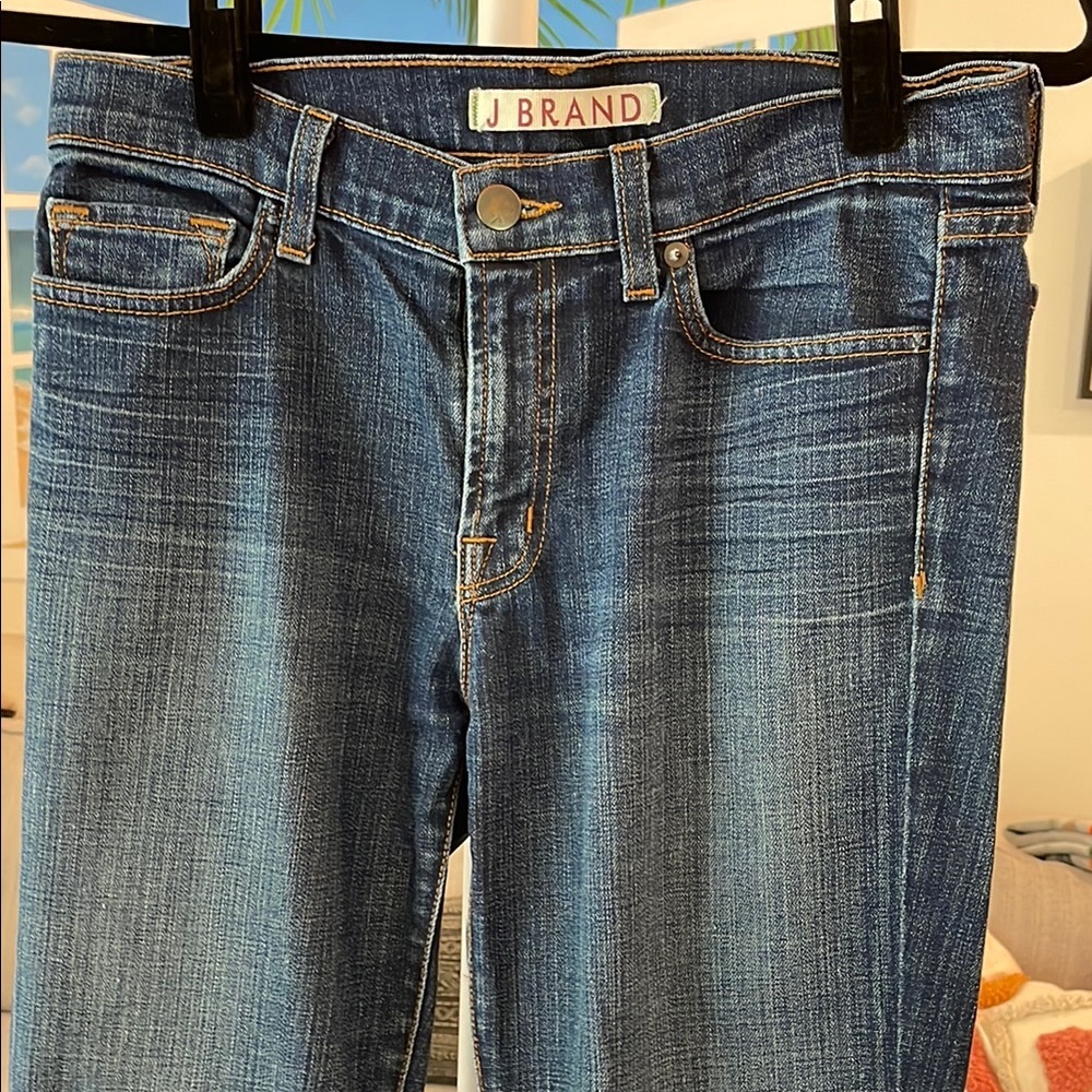 J Brand Women's Straight Leg Jeans - Dark Vintage Blue